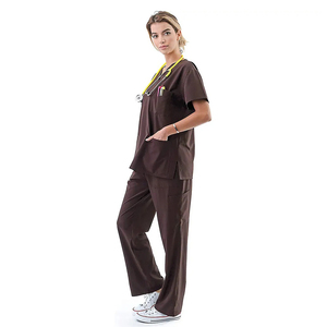 Conjuntos de Uniformes Médicos de Forro Polar Ecológico de Manga Larga, Última Moda, Gran Venta, Nuevo Estilo, Uniformes Médicos para Mujer - Product Image 4