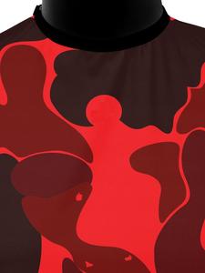 Cape de Coiffeur PRO Camouflage Rouge Nouveau Design Personnalisable Intégralement Respirante Couleur Personnalisée pour Salon - Product Image 3