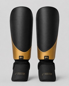 Espinilleras Personalizadas para Fútbol, Protección de Piernas de Cuero PU, Protección Integral, Diseño Ligero, Elasticidad Ajustable - Product Image 4