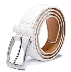 Cinturón de Cuero Genuino para Hombre, Cinturón Clásico Informal para Vestir, para Jeans, Pantalones, Oficina, Trabajo, Uso Diario, Correa Ajustable y Duradera - Product Image 1