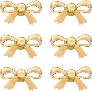 Wholesale Handmade <b>Brass</b> Bow Cabinet <b>Knobs</b> Gold Drawer Door Pulls Decorative Vintage Furniture Handles Dresser Hardware - Product Image 1