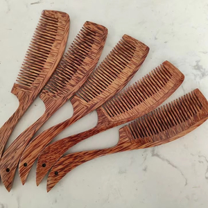 Premium Coconut Wooden <b>Comb</b> Vietnam Natural Eco Friendly <b>Hair</b> <b>Comb</b> Handmade <b>Hair</b> Care Tool Factory Supply Export - Product Image 1