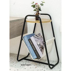 Mesa de Centro Moderna de Metal con Almacenamiento - Mueble Multifuncional para Sala de Estar - Product Image 2