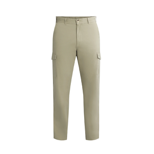 Pantalon cargo pour homme à taille haute, couleur unie, design personnalisé, coupe régulière, décontracté et confortable, orienté vers l'exportation BD - Product Image 1