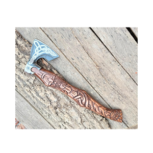 Handcrafted DIY Builder's Hatchet Carbon Steel Blade Wooden <b>Handle</b> Bearded Head Style High Quality for Camping-3-Year Warranty - Product Image 5