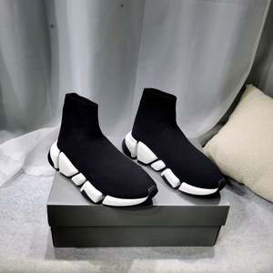 Designer Sock <b>Sneakers</b> Men Women Breathable Knit <b>Slip</b>-<b>on</b> Chunky Shoes Luxury Designer Platform Casual Walking Shoes Wholesale - Product Image 3
