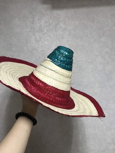 Best Selling Natural Brown Panama Seagrass <b>Straw</b> Palm <b>Hat</b> Striped Unisex Casual Cycling Home Party Wedding Ski Events Decoration - Product Image 1
