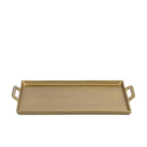Bandeja de Servicio Metálica de Uso Comercial con Asa, Bandejas Rectangulares Grandes para Catering, Bandeja Plateada de Lujo Hecha a Mano para Uso en Restaurantes - Product Image 2