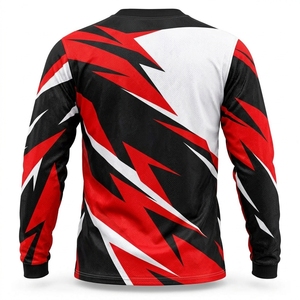 Maillot de motocross premium respirant, séchage rapide, anti-UV, construction légère, % polyester, vêtements de sport de course - Product Image 2