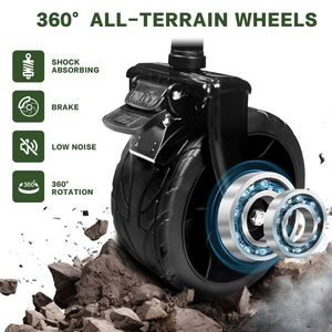 Carrello da Campeggio Pieghevole per Tutti i Terreni con Tettuccio Rimovibile e Freno, Carrello Pieghevole con Ruote - Product Image 4