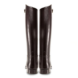 Bota de Montar para Caballo, de Cuero Sintético de Color Sólido, Protección Completa para Montar a Caballo - Product Image 5