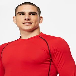 Camiseta de compresión personalizada para hombre, OEM, poliéster, transpirable, de secado rápido, ideal para deportes acuáticos y entrenamiento en el gimnasio. - Product Image 3