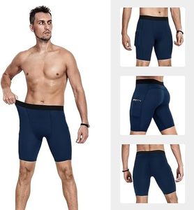 Pantalones Cortos de Compresión Personalizados para Hombre, Ropa de Gimnasio y Yoga, Tela Elástica, Anti-Exposición, Ajustados, Cómodos, Cintura Elástica, Alta Calidad - Product Image 2