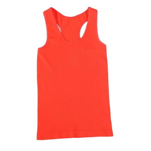 Débardeur côtelé 100 % polyester pour femme, idéal pour l'entraînement et la course, grande taille, blanc, décontracté, séchage rapide, respirant, col rond, design fitness - Product Image 2