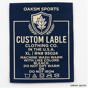Étiquettes tissées personnalisées, logo de marque privée, étiquettes de col à texture haute densité, étiquettes de vêtements, accessoires textiles, fabricant de t-shirts - Product Image 2