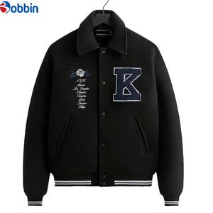 Chaqueta universitaria de béisbol para hombre, diseño especial de invierno, corte regular, color personalizado, con bordado personalizado. - Product Image 5