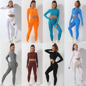 Conjunto de Yoga de 4 Piezas para Mujer, Personalizado con Logotipo, Suave, Agradable al Tacto, de Alto Impacto, para Entrenamiento, Deportes y Fitness - Product Image 2