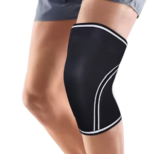 Genouillère de compression en néoprène respirante, pliable, avec fermeture réglable à enfiler, robuste pour l'entraînement complet - Product Image 6