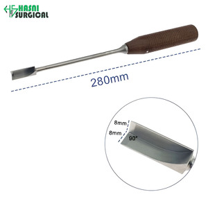 Osteotomes en acier inoxydable de qualité supérieure L Y avec manche en bois, instruments chirurgicaux orthopédiques manuels - Product Image 5