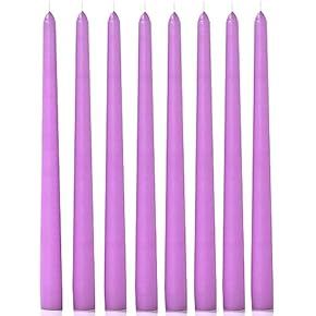 Bougies coniques élégantes lavande – Lot en gros idéal pour les mariages, les hôtels, les restaurants et les événements - Product Image 3