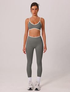 <b>Women</b> Yoga <b>Leggings</b> Crossback Sports Bra Training Outfit High Performance <b>Leggings</b> <b>Compression</b> Sports Bra Fitness Wear - Product Image 3