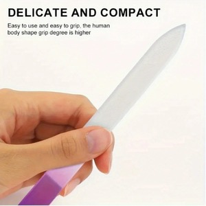 Juego de Empujadores de Cutículas Planos de Aleación Metálica Reutilizables con Mangos Coloridos, Herramienta de Manicura Profesional de 5 Piezas de Doble Punta - Product Image 3