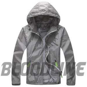 Chaqueta de Exterior para Hombre, Negra, Cortavientos, de Manga Larga, con Capucha, para Primavera - Product Image 2