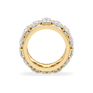 Anillo de Diamante Cultivado en Laboratorio CVD de Corte Redondo de 10.793 Quilates en Oro Sólido de 14K REYES, Joyería de Alta Gama a Precio de Mayoreo para Mujer - Product Image 4
