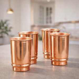 Dernier modèle, nouveau design, verre à vin en cuivre pur, taille personnalisée, verre à vin pour la maison et les mariages - Product Image 1