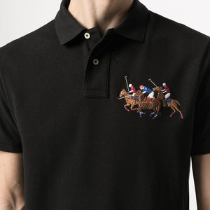 Camisetas Polo para Hombre 100% Algodón, Logotipo Bordado e Impreso Personalizado, Estilo Liso, Tejido de Punto Corto, Tallas Grandes - Product Image 5