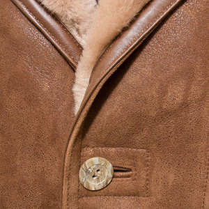 100% Genuine Leather Canvas Men's Fashionable Waterproof Breathable HIGH STREET Style Leather <b>Jacket</b> with Front Logo-Low Price - Product Image 5