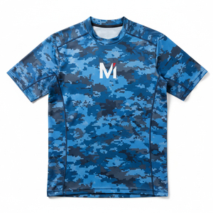 Wholesale Men Compression Shirt Full Sublimation Printing Sports Tee Non-Transparent Spandex Blend Athletic Apparel - Product Image 6