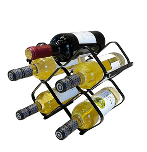 Support à bouteilles de vin en métal, forme hexagonale décorative, nouveau modèle, présentoir à bouteilles de vin en métal à vendre - Product Image 5