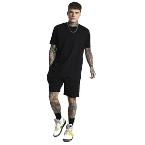 Conjunto de Camiseta y Pantalones Cortos de Verano para Hombre, Tejido Transpirable de Alta Calidad, 220g, Poliéster y Algodón, Diseño Personalizado - Product Image 1