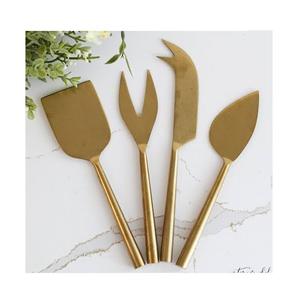 Juego de Cuchillos para Queso de Lujo en Dorado, Mango en Forma de Lazo, 3 Piezas, Acero Inoxidable, Aptos para Lavavajillas, Herramientas Duraderas para Servir Queso para Bodas y Hoteles - Product Image 2