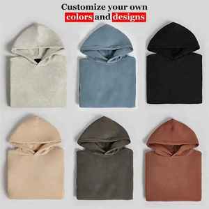 Sudaderas con Capucha Personalizadas con Logotipo OEM para Mujer, Sudaderas Holgadas Bordadas Lisas 100% Algodón, Sudaderas Extra Grandes para Mujer - Product Image 4