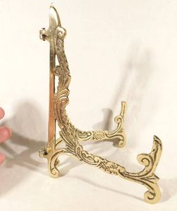 Luxury Vintage Brass <b>Easel</b> Stand Photo Frame Holder Decorative Plate Display Rack Book Stand Wedding Décor for Home Hotel Décor - Product Image 2