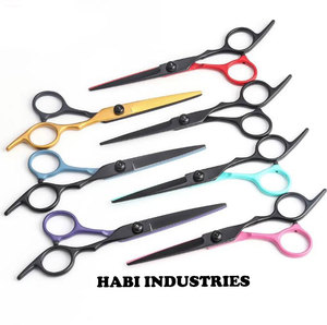 2026 Professional German Stainless Steel Sharp <b>Blade</b> Right-Handed <b>Barber</b> Hair Cutting Scissors Set Beauty Instruments Tools - Product Image 3