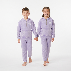 Conjunto de Sudadera con Capucha y Pantalones Deportivos de Algodón para Niños, de Alta Calidad, con Lavado Ácido, Media Cremallera, Estampado Personalizado, Unisex, Ropa Deportiva Informal - Product Image 5