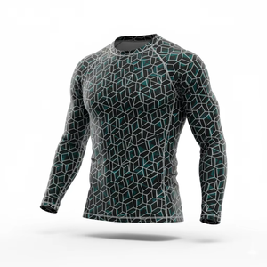 Camo Wholesale Kids <b>Boys</b> Men Long Sleeve Compression Shirts Rash guard Swimming Surfing Rash Guard Men - Product Image 6