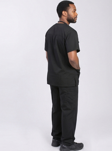 Conjunto de Uniforme Quirúrgico con Cuello en V para Hombre, Camisa Médica de Hospital, Pantalones de Enfermería, Uniforme Médico 100% Poliéster para Hombre - Product Image 5