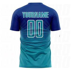 เสื้อฟุตบอลรุ่นล่าสุด เสื้อฟุตบอลแบบกำหนดเอง ดีไซน์พรีเมียม คุณภาพเยี่ยม เนื้อผ้าระบายอากาศได้ดี เสื้อฟุตบอลสั่งทำสำหรับผู้ชายและผู้หญิง - Product Image 2