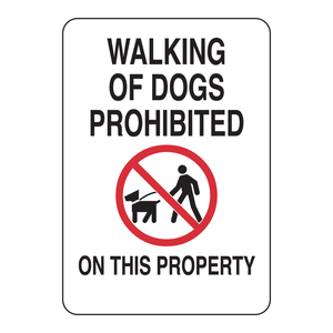 Brady Weather-Resistant <b>Dog</b> Walking Prohibited <b>Sign</b> for Indoor and Outdoor Use - Product Image 3