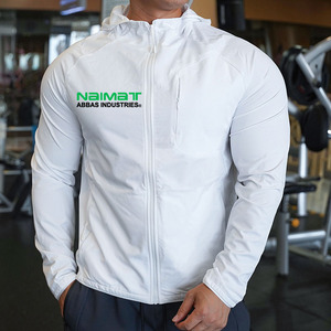 Conjunto Deportivo Personalizado con Capucha y Cremallera Completa para Hombre, Azul Marino, Corte Ajustado, para Gimnasio, Correr, Ropa Deportiva - Product Image 3