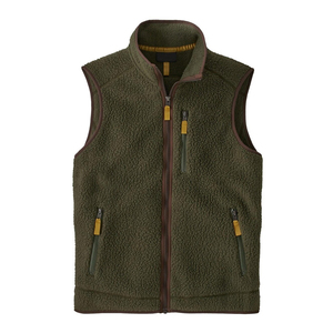 Gilet polaire réversible en toile personnalisé pour l'hiver, chaud, zippé, col montant, avec logo frontal, sans manches, vente en gros - Product Image 3