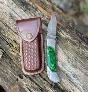 Navajas de Bolsillo Personalizadas con Grabado Profesional, Hoja Plegable de Acero de Damasco, Mini Navaja Táctica para Caza, Camping, Supervivencia al Aire Libre, Regalo - Product Image 3