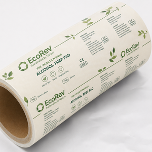 Tampon de préparation en aluminium découpé à la forme, de qualité alimentaire supérieure, pour alcool, emballage durable en feuille métallique - Product Image 1