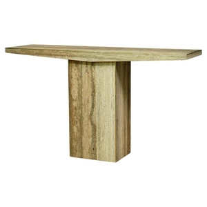 Mesa de Consola de Diseño Clásico y Ecológico con Tapa de Vidrio, Detalles en Bronce Pátin y Latón, Mueble de Diseño Contemporáneo para Sala de Estar - Product Image 4