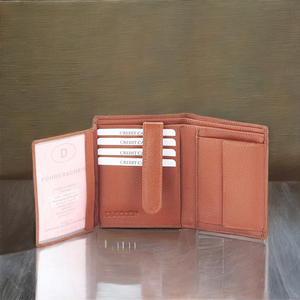 Royaa Secure Open - Cartera Larga Unisex Hecha a Mano de Cuero Genuino con Forro de Poliéster, Diseño Delgado, Lujosa, Multifuncional - Product Image 3