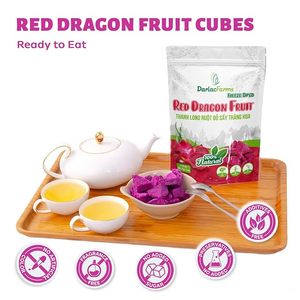 Friandise croustillante polyvalente pour smoothies, desserts, pâtisseries, emballage en vrac, goût sucré, 100% naturel, fruit du dragon rouge lyophilisé - Product Image 5